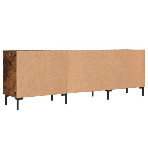 vidaXL TV-benk røkt eik 150x30x50 cm konstruert tre