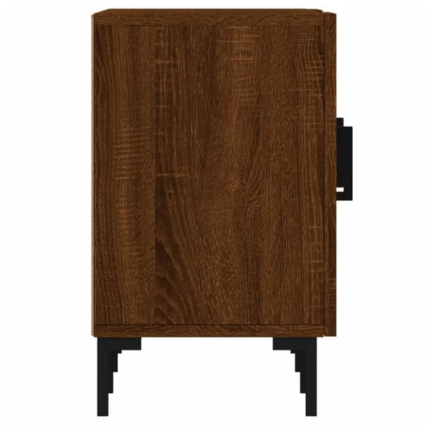 vidaXL tv-bord 150x30x50 cm konstrueret træ brun egetræsfarve