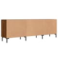 Miniatyrbillede 8 af 11: vidaXL tv-bord 150x30x50 cm konstrueret træ brun egetræsfarve