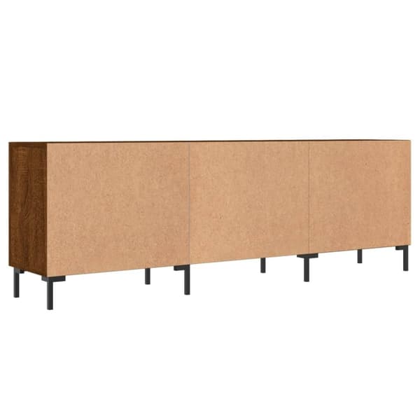 vidaXL tv-bord 150x30x50 cm konstrueret træ brun egetræsfarve