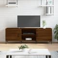 Miniatyrbillede 2 af 11: vidaXL tv-bord 150x30x50 cm konstrueret træ brun egetræsfarve