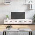 Miniatyrbilde 11 av 11: vidaXL TV-benk høyglans hvit 150x36x30 cm konstruert tre
