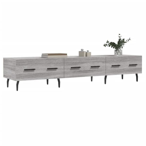 vidaXL TV-benk grå sonoma 150x36x30 cm konstruert tre