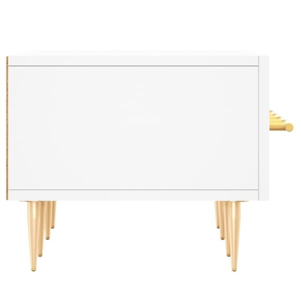 vidaXL Tv-bänk vit 150x36x30 cm konstruerat trä