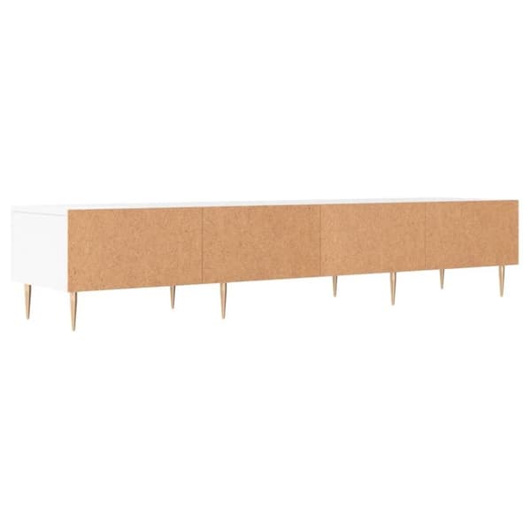 vidaXL Tv-bänk vit 150x36x30 cm konstruerat trä