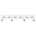 Miniatyrbilde 4 av 11: vidaXL TV-benk hvit 150x36x30 cm konstruert tre