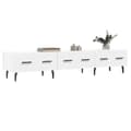 Miniatyrbilde 2 av 11: vidaXL TV-benk hvit 150x36x30 cm konstruert tre