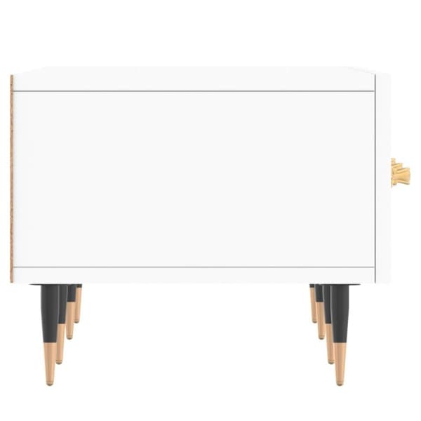 vidaXL TV-benk hvit 150x36x30 cm konstruert tre