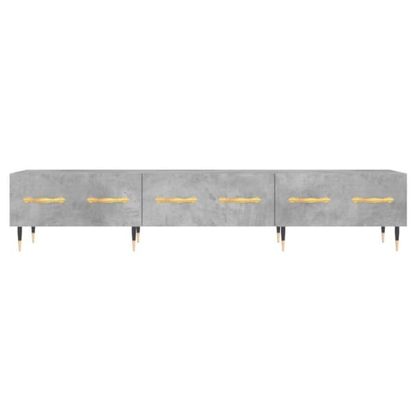 vidaXL tv-bord 150x36x30 cm konstrueret træ betongrå