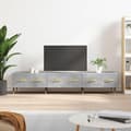 Miniatyrbilde 11 av 11: vidaXL TV-benk betonggrå 150x36x30 cm konstruert tre