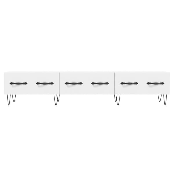 vidaXL tv-bord 150x36x30 cm konstrueret træ hvid
