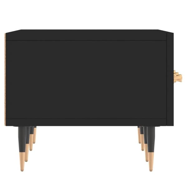 vidaXL TV-benk svart 150x36x30 cm konstruert tre