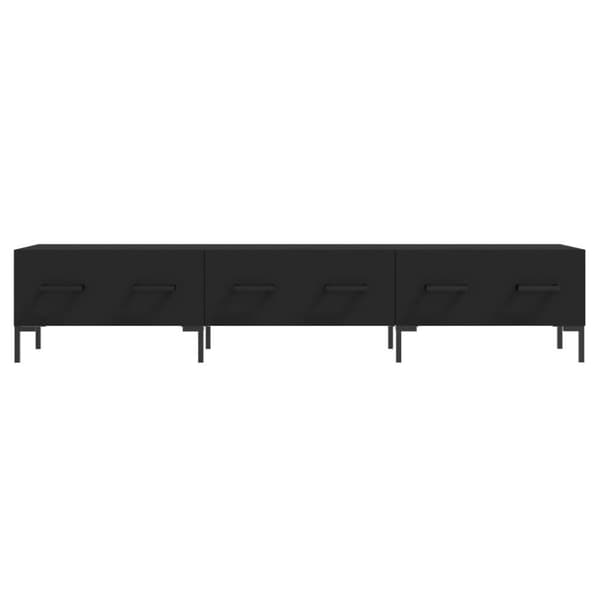 vidaXL TV-benk svart 150x36x30 cm konstruert tre