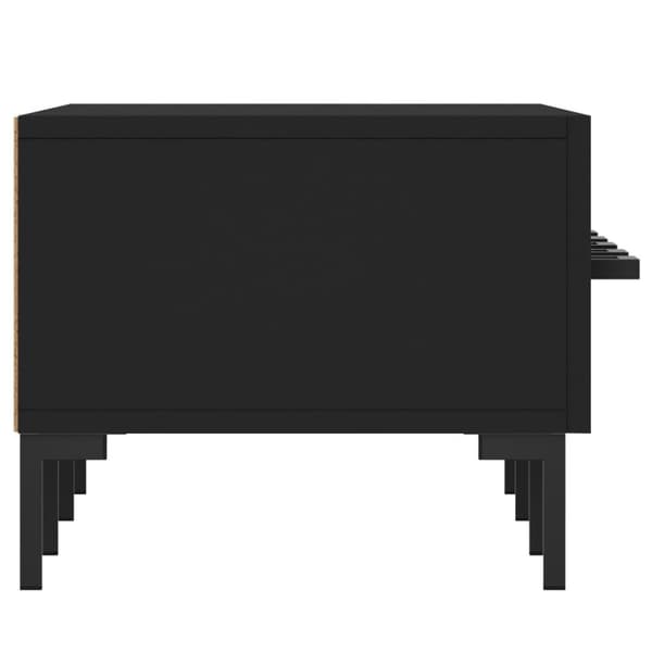 vidaXL TV-benk svart 150x36x30 cm konstruert tre