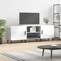 Miniatyrbild 2 av 11: vidaXL Tv-bänk vit högglans 150x30x50 cm konstruerat trä