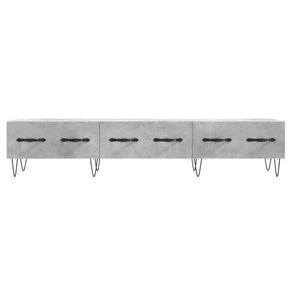 vidaXL Tv-bänk betonggrå 150x36x30 cm konstruerat trä