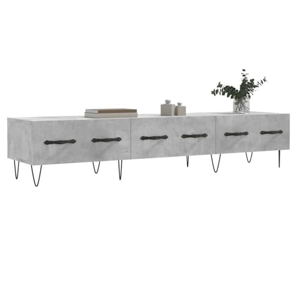 vidaXL Tv-bänk betonggrå 150x36x30 cm konstruerat trä