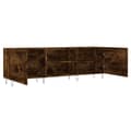 Miniatyrbilde 6 av 11: vidaXL TV-benk røkt eik 150x30x50 cm konstruert tre