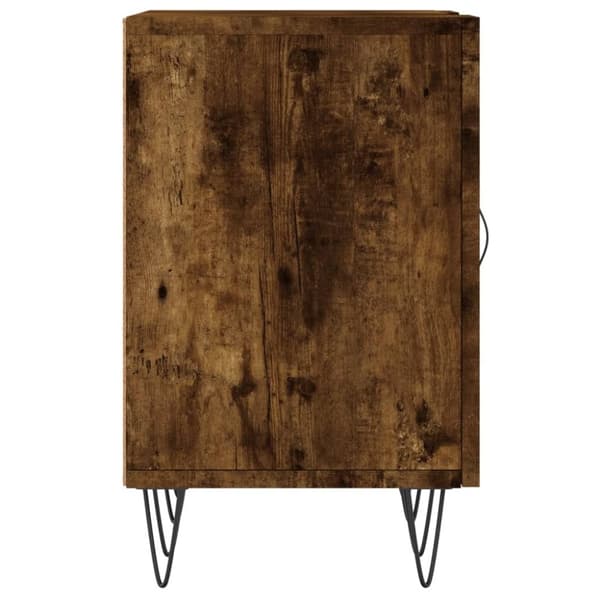 vidaXL TV-benk røkt eik 150x30x50 cm konstruert tre