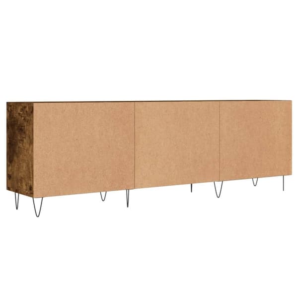 vidaXL TV-benk røkt eik 150x30x50 cm konstruert tre