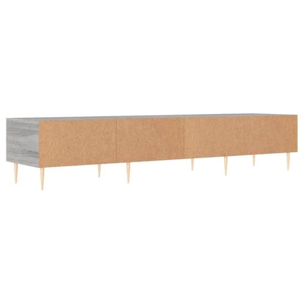 vidaXL tv-bord 150x36x30 cm konstrueret træ grå sonoma-eg