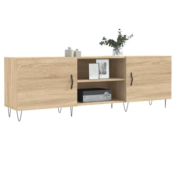 vidaXL TV-benk sonoma eik 150x30x50 cm konstruert tre