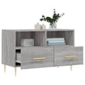 Miniatyrbilde 4 av 11: vidaXL TV-benk grå sonoma 80x36x50 cm konstruert tre