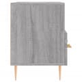 Miniatyrbilde 7 av 11: vidaXL TV-benk grå sonoma 80x36x50 cm konstruert tre