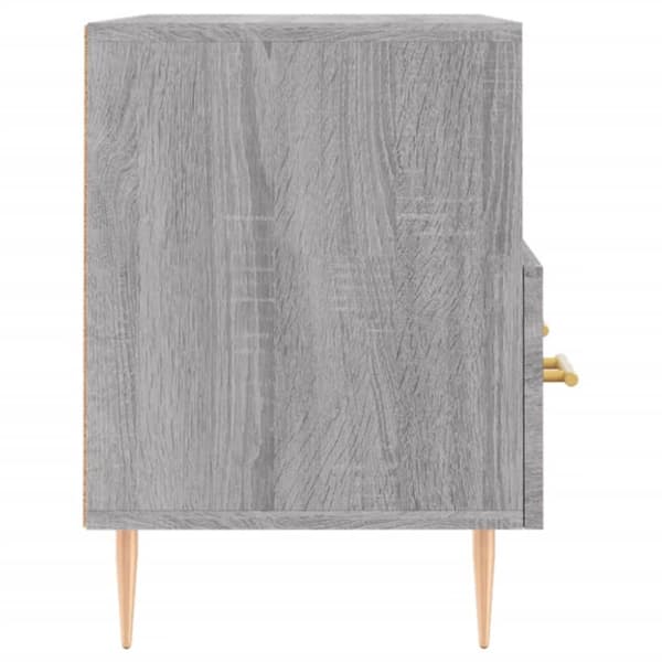 vidaXL TV-benk grå sonoma 80x36x50 cm konstruert tre
