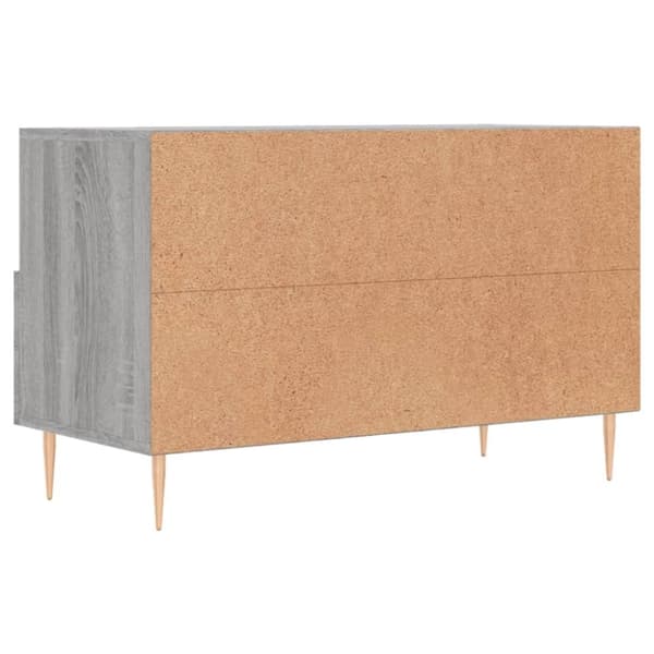 vidaXL TV-benk grå sonoma 80x36x50 cm konstruert tre