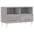 Miniatyrbilde 1 av 11: vidaXL TV-benk grå sonoma 80x36x50 cm konstruert tre