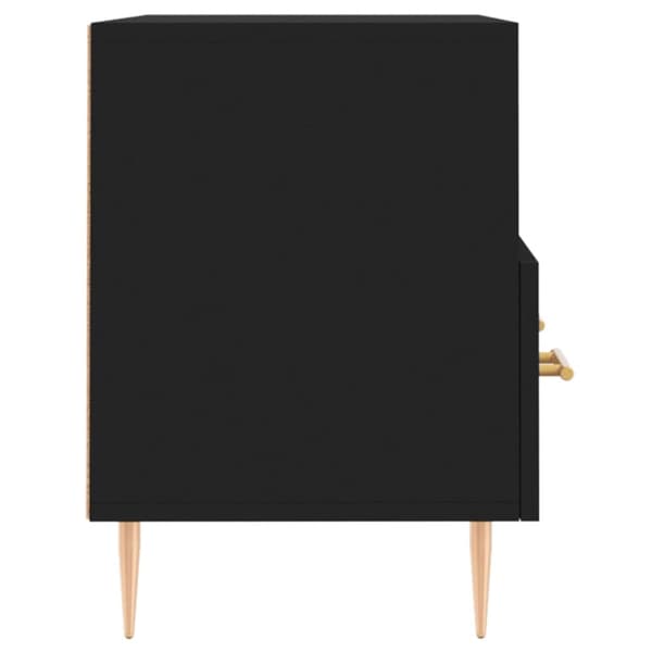 vidaXL Tv-bänk svart 80x36x50 cm konstruerat trä
