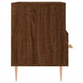 Miniatyrbilde 7 av 11: vidaXL TV-benk brun eik 80x36x50 cm konstruert tre