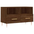 Miniatyrbilde 1 av 11: vidaXL TV-benk brun eik 80x36x50 cm konstruert tre