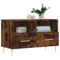 Miniatyrbilde 3 av 11: vidaXL TV-benk røkt eik 80x36x50 cm konstruert tre