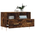 Miniatyrbilde 4 av 11: vidaXL TV-benk røkt eik 80x36x50 cm konstruert tre