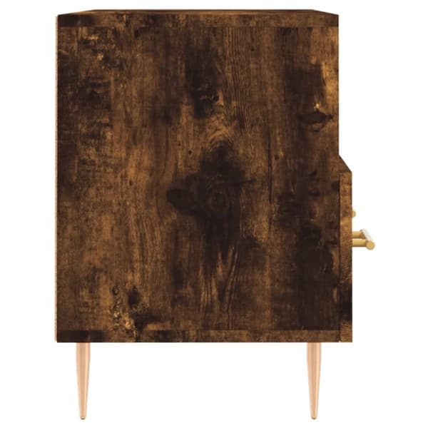 vidaXL TV-benk røkt eik 80x36x50 cm konstruert tre