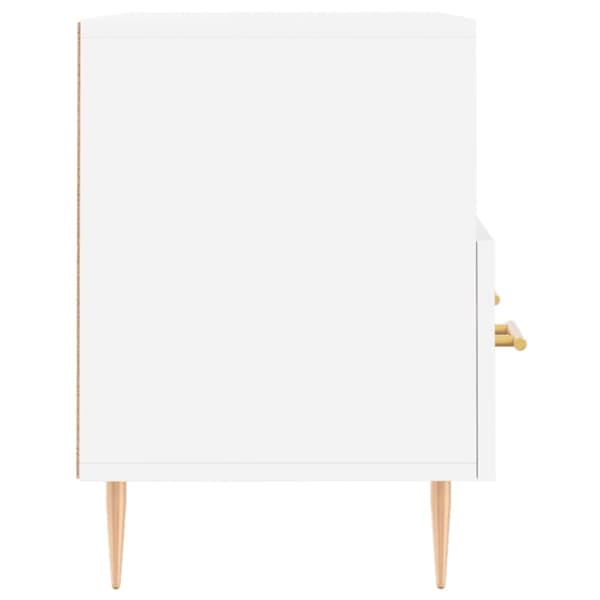 vidaXL Tv-bänk vit 80x36x50 cm konstruerat trä