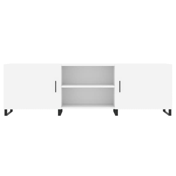 vidaXL tv-bord 150x30x50 cm konstrueret træ hvid