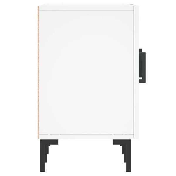 vidaXL TV-benk hvit 150x30x50 cm konstruert tre