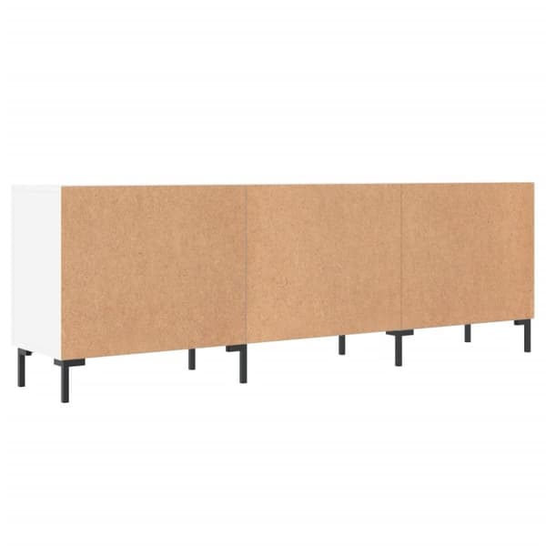 vidaXL TV-benk hvit 150x30x50 cm konstruert tre