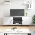 Miniatyrbilde 2 av 11: vidaXL TV-benk hvit 150x30x50 cm konstruert tre