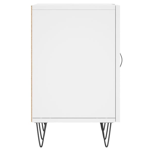 vidaXL TV-benk hvit 150x30x50 cm konstruert tre