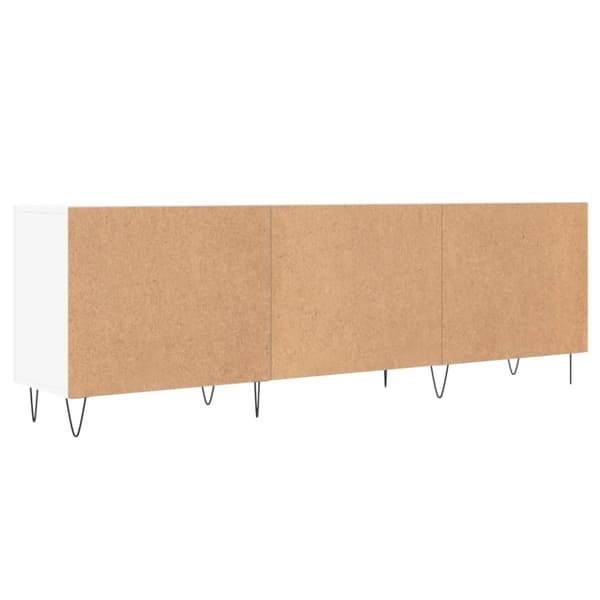 vidaXL TV-benk hvit 150x30x50 cm konstruert tre