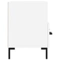 Miniatyrbilde 7 av 11: vidaXL TV-benk hvit 80x36x50 cm konstruert tre