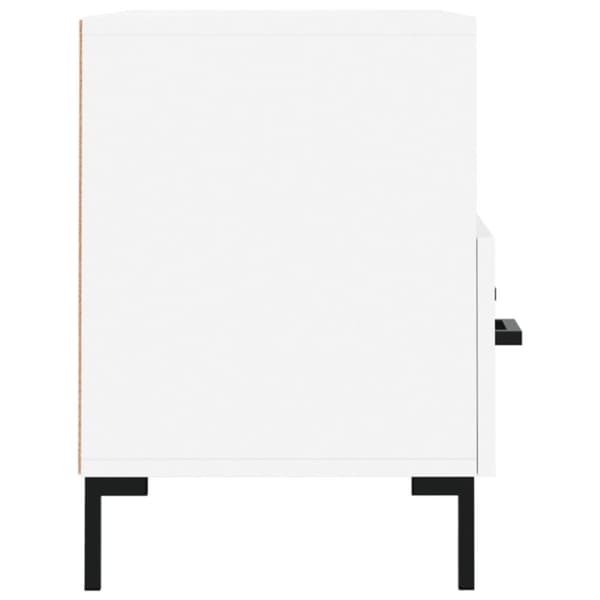 vidaXL TV-benk hvit 80x36x50 cm konstruert tre