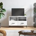 Miniatyrbilde 2 av 11: vidaXL TV-benk hvit 80x36x50 cm konstruert tre