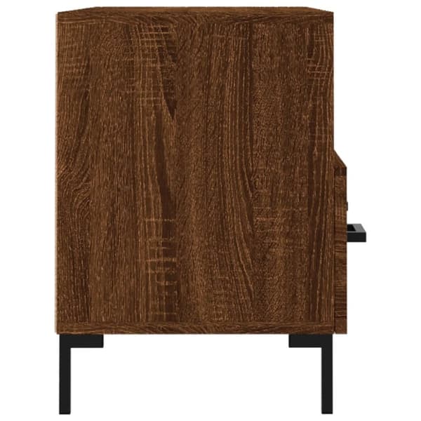 vidaXL TV-benk brun eik 80x36x50 cm konstruert tre