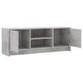 Miniatyrbilde 5 av 11: vidaXL TV-benk betonggrå 102x30x37,5 cm konstruert tre