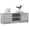 Miniatyrbilde 2 av 11: vidaXL TV-benk betonggrå 102x30x37,5 cm konstruert tre